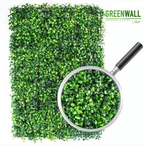 1 Pza Muro Verde Follaje Artificial 60x40 Cm